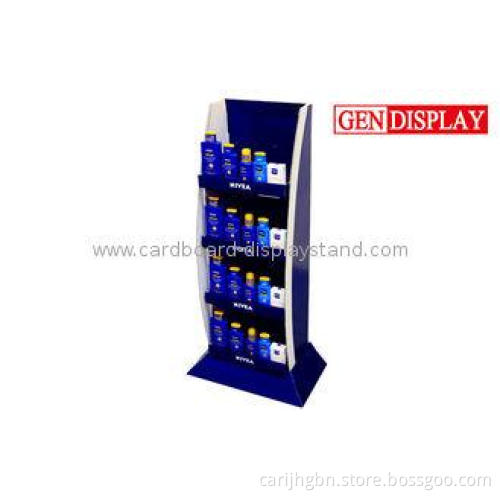 Cosmetics NIVEA Cardboard Retail Display Stands With 4 Shel